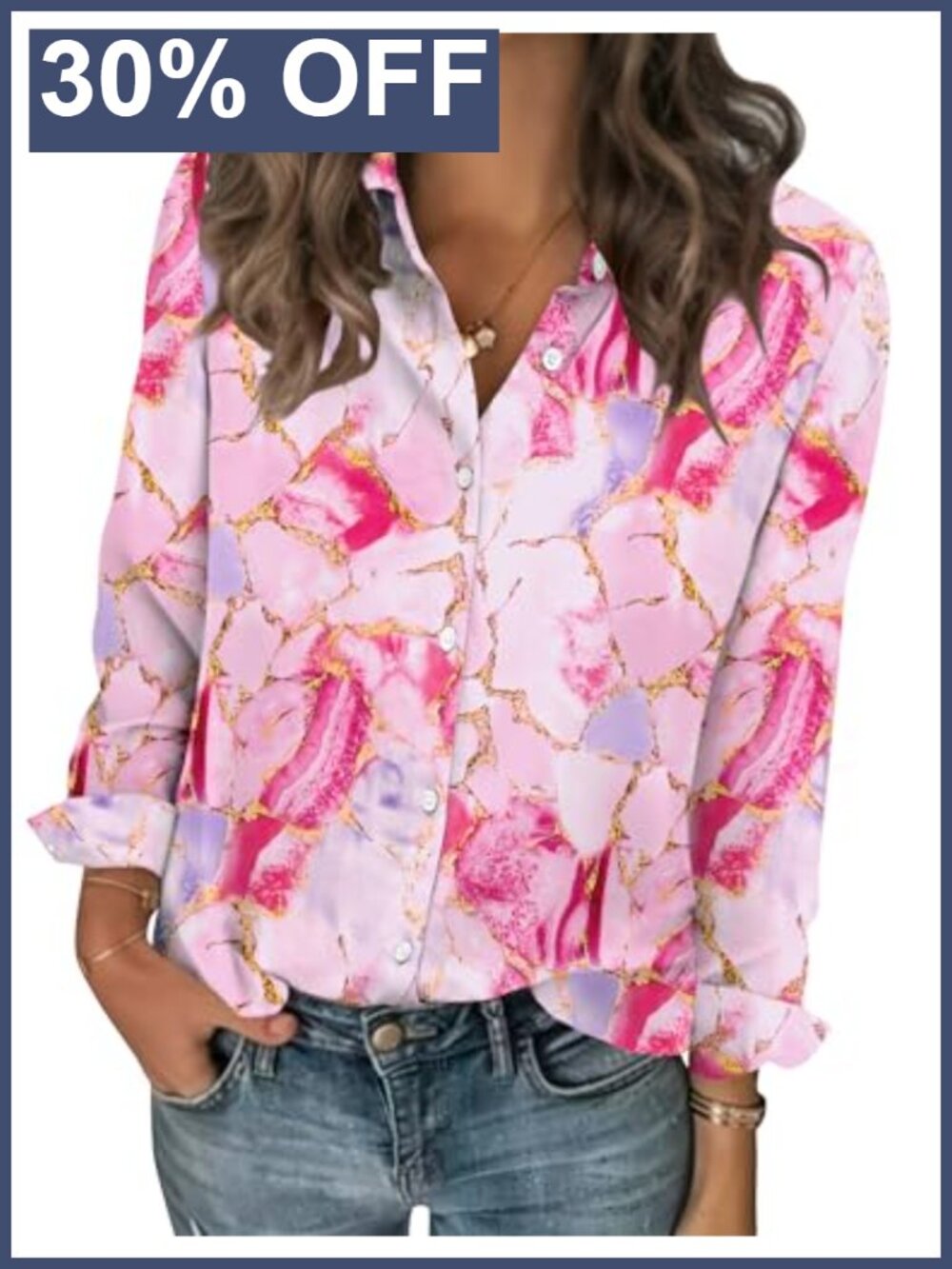 Women's Chiffon Long Sleeve Button Down Blouse Business Top